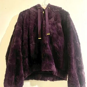 Express Purple Teddy Jackets